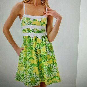 NWT Lilly Pulitzer Cheri Dress Limoncello Sunbelievable Size 2